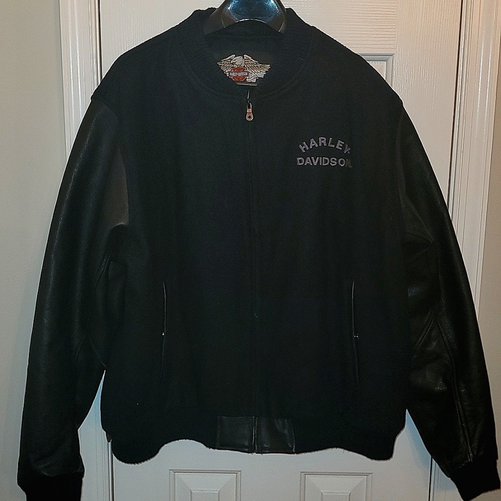 Harley-Davidson Wool & Leather Letterman Jacket